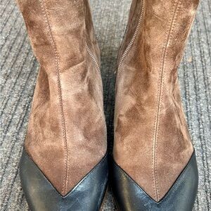 Chie Mihara Brown and Black Ankle Boots